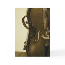 Sepia Cello-wenskaart