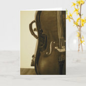 Sepia Cello-wenskaart Kaart (Gele Bloem)