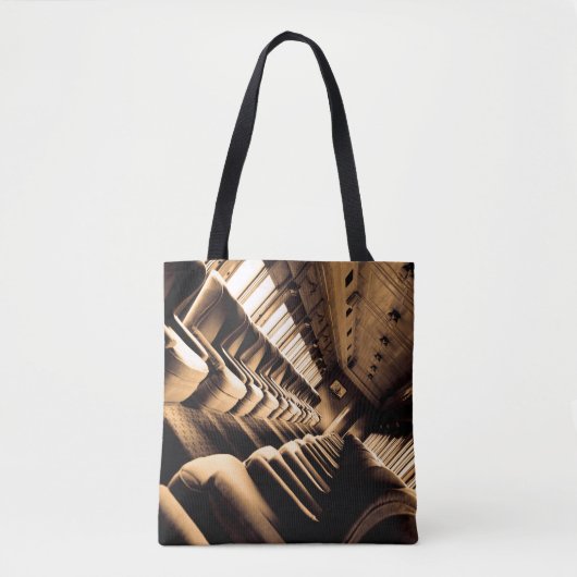 Sepia Chairs Tote Bag (Voorkant)