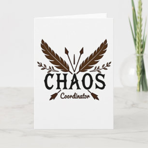 Sepia Chaos Coördinator Moms Kaart