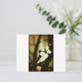 Sepia cherry blossom briefkaart (Staand voorkant)