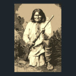 Sepia Chief Geronimo Pop Art Poster<br><div class="desc">Pop Kunststijl Kunstwerk Posters - Legendary Geronimo Ink Effect Digital Art Design</div>