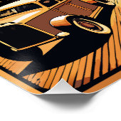 Sepia Cityscape-drieluik Perfect Poster (Hoek)