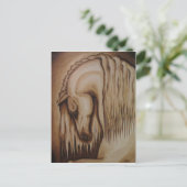 SEPIA CLASSIC HORSE BRIEFKAART (Staand voorkant)