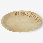 Sepia Clock Face Steampunk Papieren Bordje (Gekanteld)