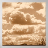 Sepia Clouds Poster (Voorkant)