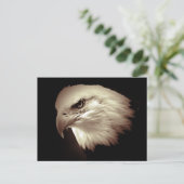 Sepia Color Bald Eagle Briefkaart (Staand voorkant)