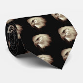 Sepia Color Bald Eagle Stropdas (Opgerold)