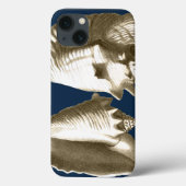 Sepia Conch Seashells Case-Mate iPhone Case (Achterkant)
