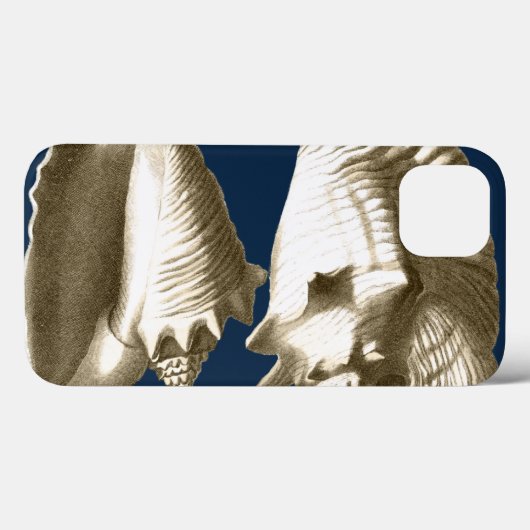 Sepia Conch Seashells Case-Mate iPhone Case (Achterkant (horizontaal))