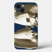 Sepia Conch Seashells Case-Mate iPhone Case (Achterkant)