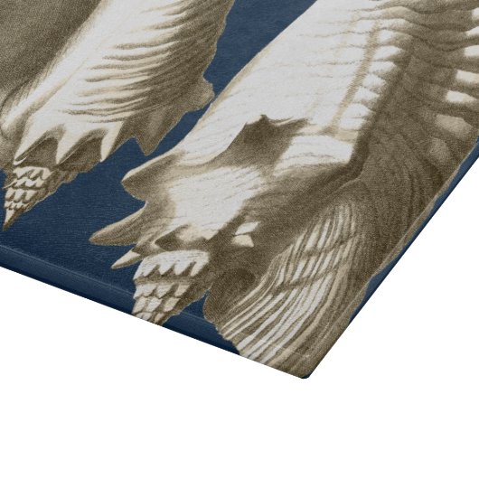 Sepia Conch Seashells Snijplank (Hoek)