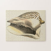 Sepia Conch Shell Legpuzzel (Horizontaal)