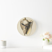  Sepia Conch Shell Ronde Klok (Huis)