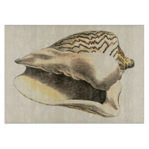 Sepia Conch Shell Snijplank