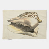 Sepia Conch Shell Theedoek (Horizontaal)