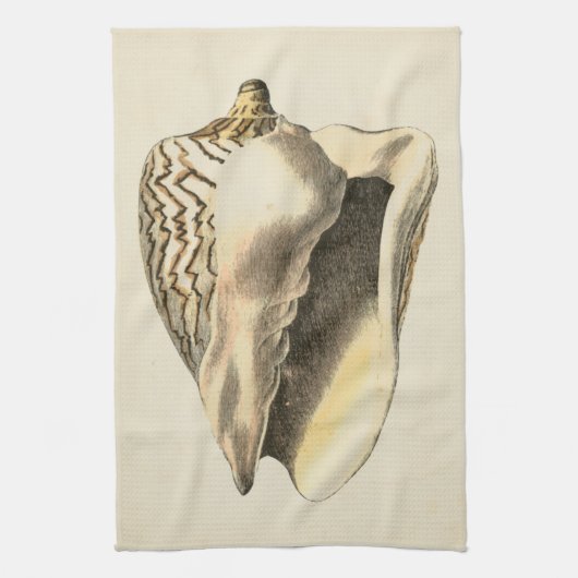 Sepia Conch Shell Theedoek (Verticaal)