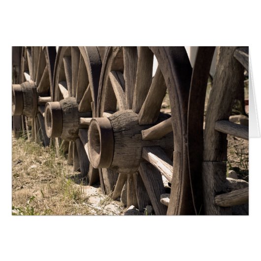 Sepia Country Wagon Wheels (Voorkant Horizontaal)
