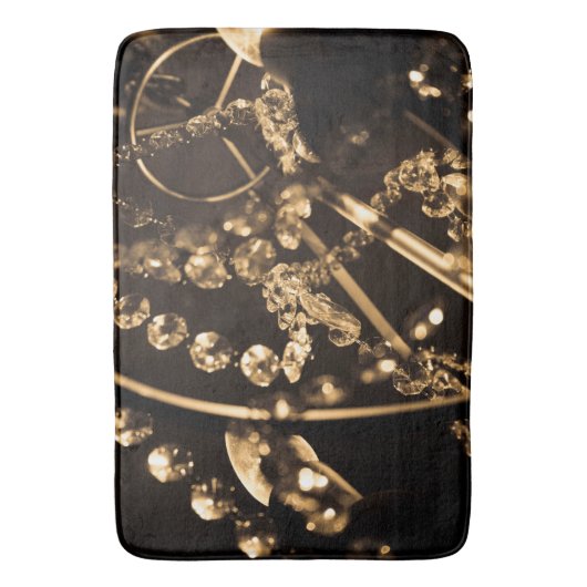 Sepia Crystal Chandelier Badmat (Voorkant Verticaal)