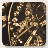 Sepia Crystal Chandelier Bier Onderzetter (Voorkant)