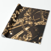 Sepia Crystal Chandelier Cadeaupapier (Uitgerold)