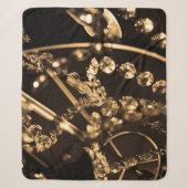 Sepia Crystal Chandelier Sherpa Deken (Voorkant)