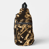 Sepia Crystal Chandelier Sling Bag (Voorkant)