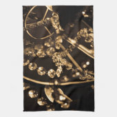 Sepia Crystal Chandelier Theedoek (Verticaal)