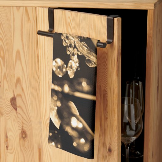 Sepia Crystal Chandelier Theedoek (Derde Gevouwen)