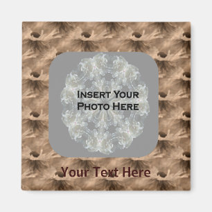 Sepia Daisy Flowers Photo Magnet