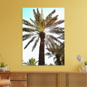 Sepia Date Tree Canvas Afdruk (Insitu (Woonkamer))