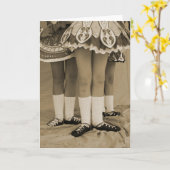 Sepia de Ierse Kaart van de Dans (Gele Bloem)