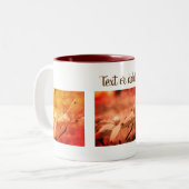 Sepia Dogwood Flower Tweekleurige Koffiemok (Voorkant links)