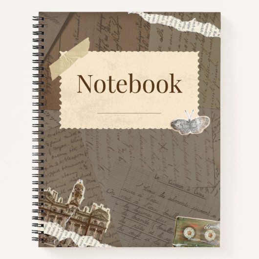 Sepia Dreams Bruin  Ephemera Notitieboek (Voorkant)