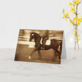 Sepia Dressage Kaart (Gele Bloem)