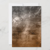Sepia Droom Bos Bruiloft Kaart (Achterkant)