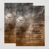Sepia Droom Bos Bruiloft Kaart (Voorkant / Achterkant)