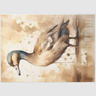 Sepia Duck, Weefselpapier voor Decoupage/Crafts Tissuepapier