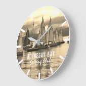 Sepia-effect foto van Yachts Lining to Race Grote Klok (Hoek)