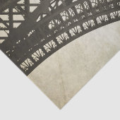  sepia Eiffel Tower Arch-ontkoppelpapier Tissuepapier (Detail)
