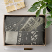  sepia Eiffel Tower Arch-ontkoppelpapier Tissuepapier (Geschenk)