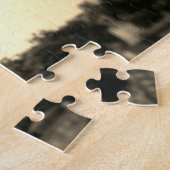 Sepia Eiffel Tower Paris Europe Foto Legpuzzel (Zijkant)