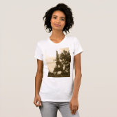 Sepia Eiffel Tower T-shirt (Voorkant volledig)