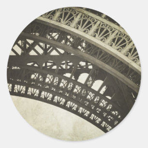 Sepia Eiffeltoren boog foto Sticker