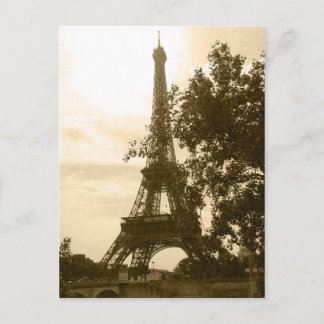 Sepia Eiffeltoren Briefkaart