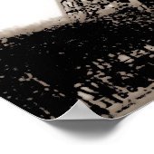 Sepia  Eiffeltoren Paris Travel Poster (Hoek)