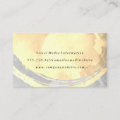 Sepia en Grijze Waterverf Visitekaartje (Achterkant)