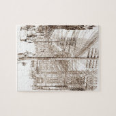 Sepia Etching Utility Lines Legpuzzel (Horizontaal)