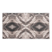 Sepia eye-like geometric L-size pattern Kussensloop (Achterkant)