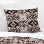 Sepia eye-like geometric L-size pattern Kussensloop